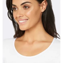 Boody Shirts*Shirt met Lange Mouwen - Wit
