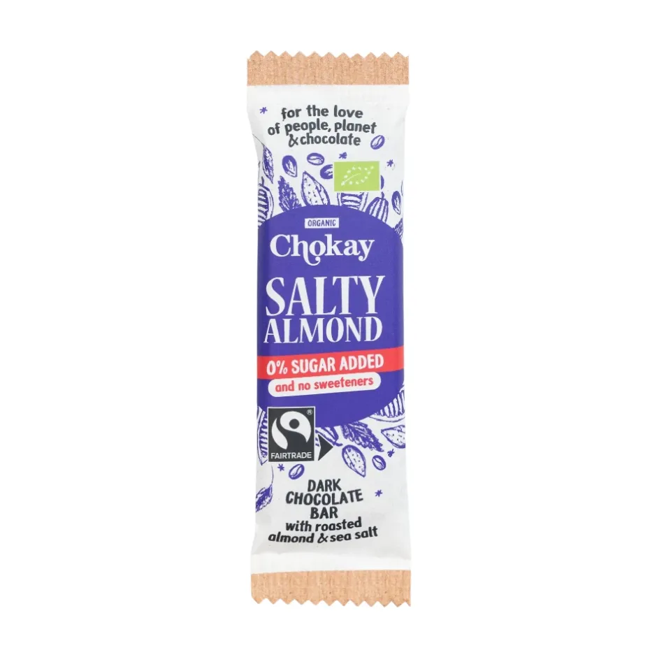 Chokay Chocolade*Snack Bar - Dark Salty Almond - 35g - BIO