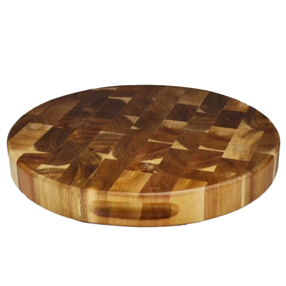 Wartmann Keukenhulpjes*Snijplank Acacia Hout - Rond - 30,5cm