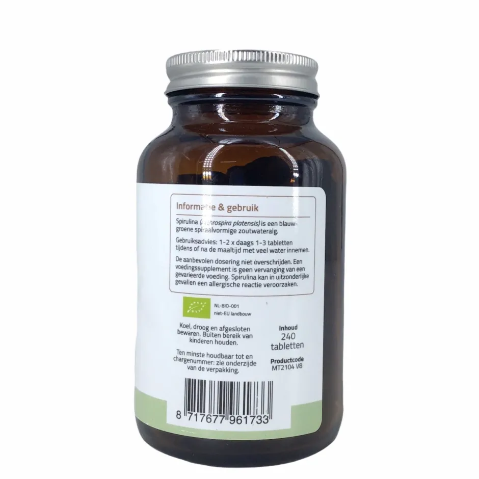 Mattisson Specials | Algen En Zee*Spirulina - Arthrospira platensis - (240 tabletten) 500mg - BIO