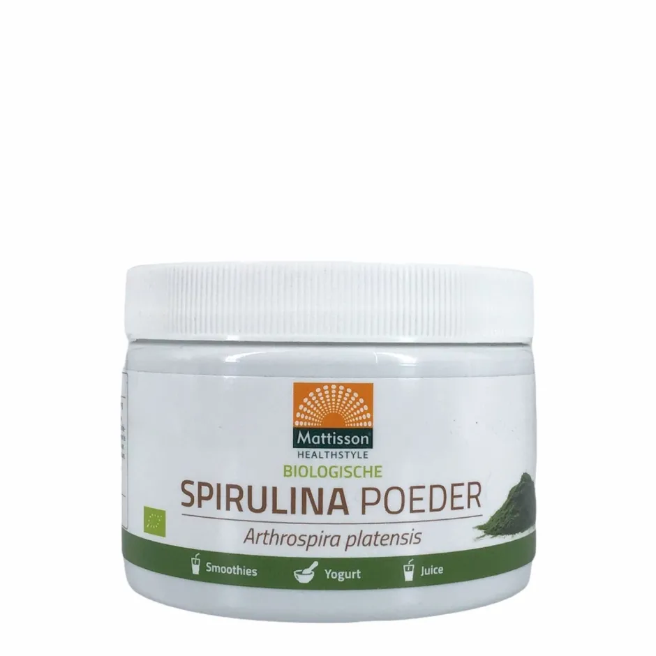 Mattisson Algen En Zee*Spirulina Poeder - Arthrospira platensis - 125g - BIO