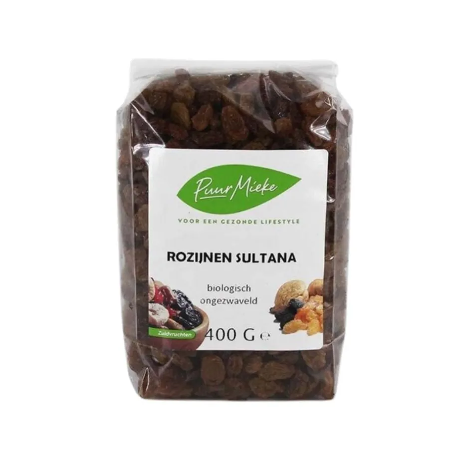 Puur Mieke Fruit & Noten | Bessen En Zuidvruchten*Sultana Rozijnen - 400g - BIO