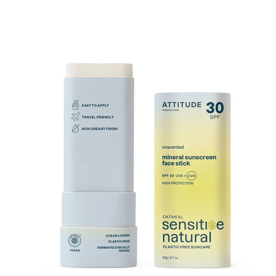 ATTITUDE Zonbescherming*Sunly Zonnebrandstick Gezicht SPF30 - Sensitive - 20g