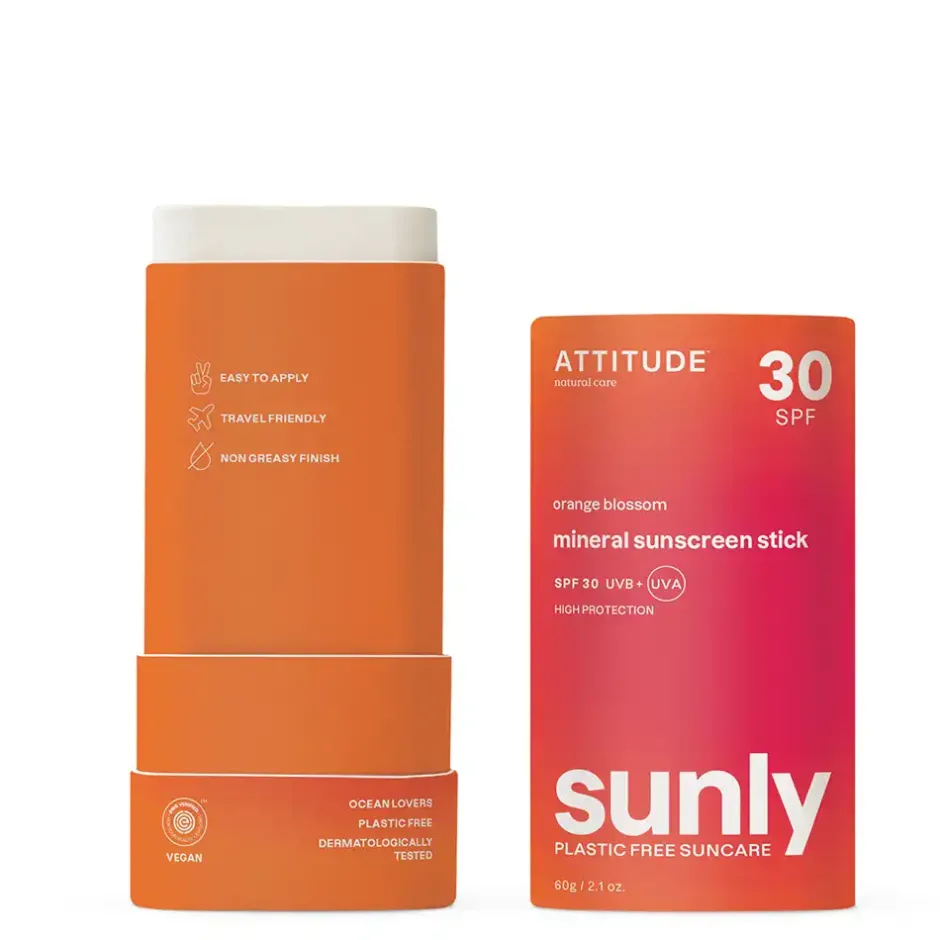 ATTITUDE Zonnebrand*Sunly Zonnebrandstick SPF30 - Oranjebloesem - 60g