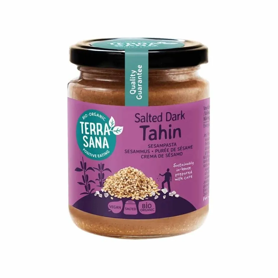 Terrasana Notenpasta*Tahin Sesampasta Dark met Himalayazout - 250g - BIO