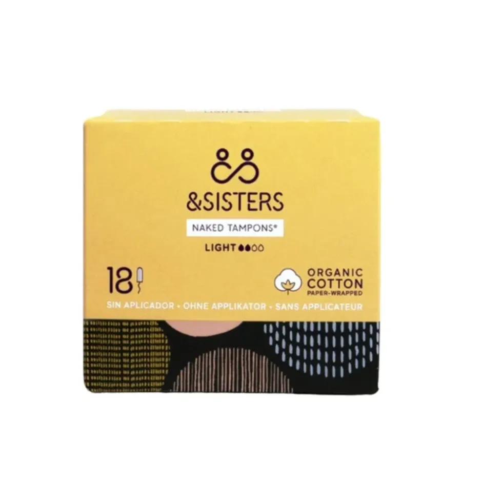 &SISTERS Intieme Verzorging/Tampons | Tampons*Tampons 100% BIO - Light - 18 stuks