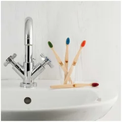 ecoLiving Baby & Kind | Mondverzorging/Tandenborstel*Tandenborstel voor Kinderen - Konijn - Rood
