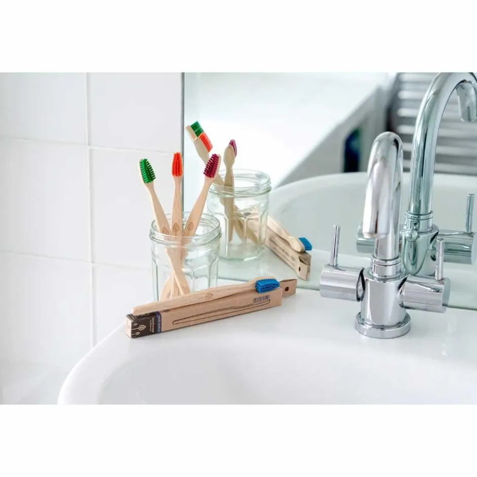 ecoLiving Mondverzorging/Tandenborstel | Tandenborstels*Tandenborstel voor Volwassenen - Oranje
