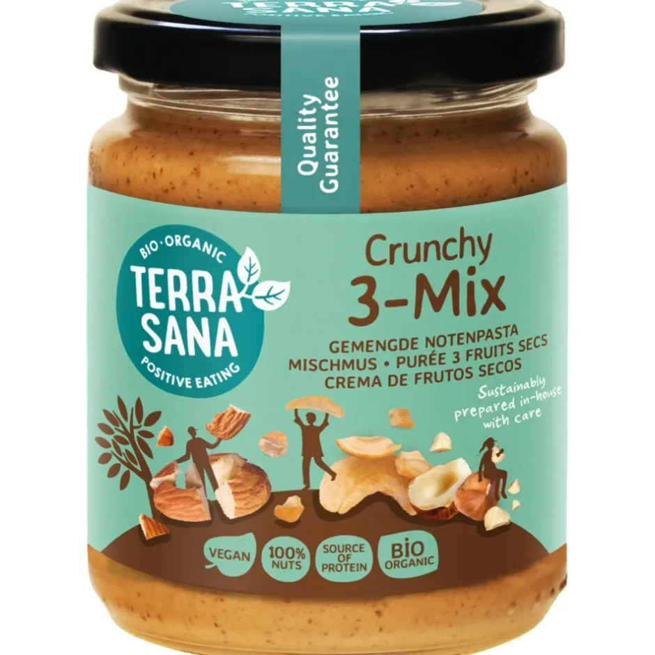 Terrasana Notenpasta*3-Mix crunchy notenpasta - 250g - BIO