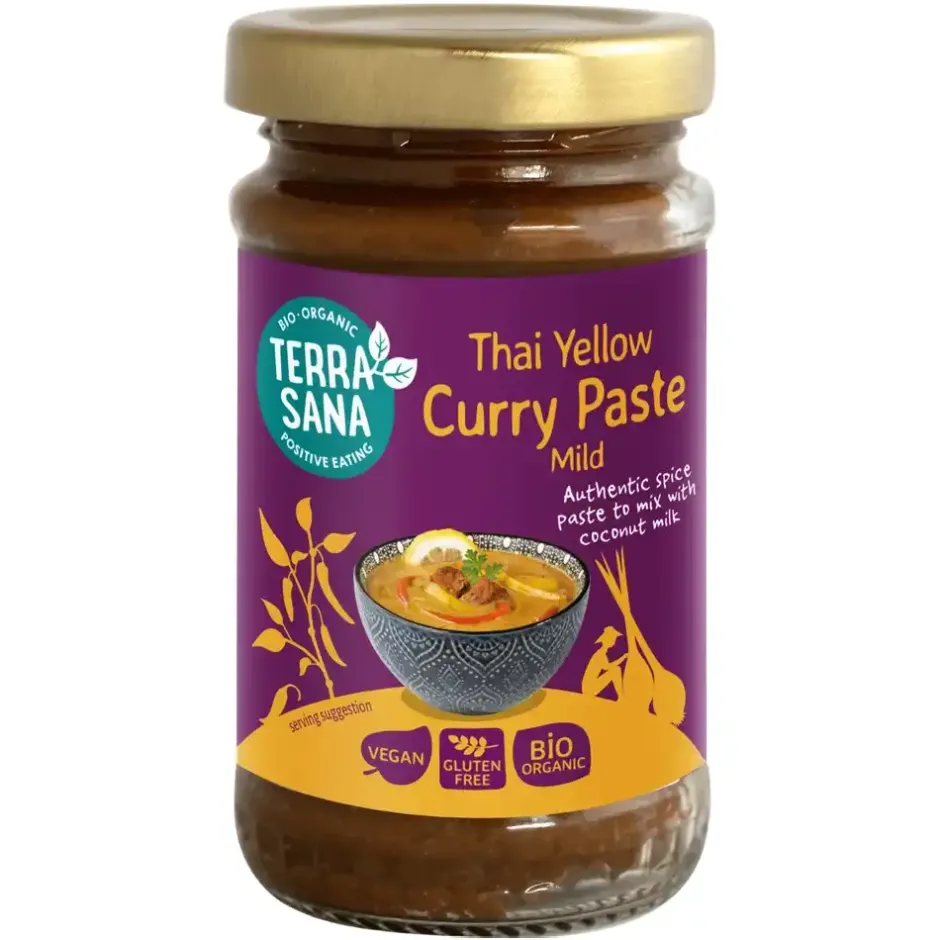 Terrasana Ketchup En Curry | Kruidenmix*Thaise Gele Currypasta - 120g - BIO