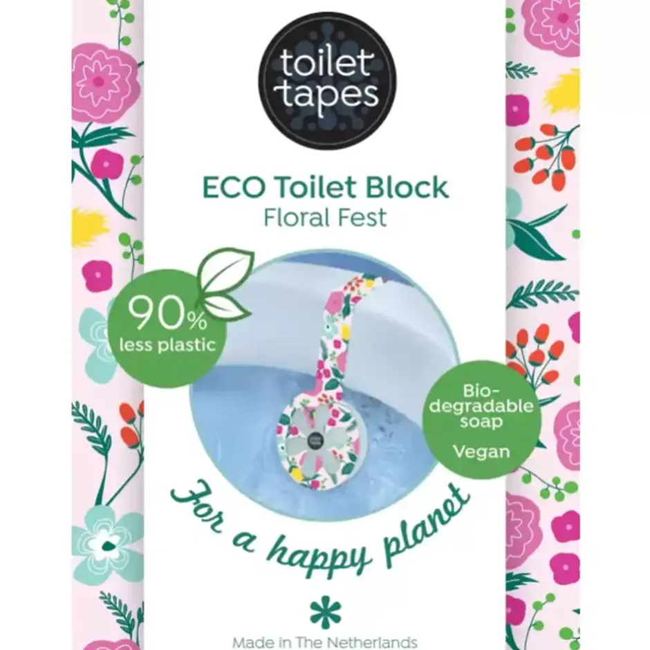 Toilet Tapes Schoonmaakproducten*Toiletblok - Floral Fest - 1 blok