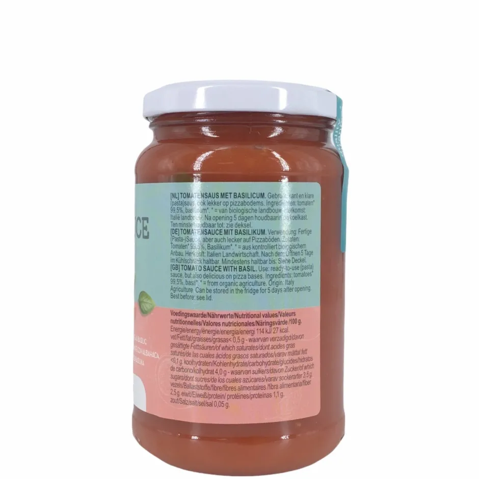 Terrasana Conserven (in Glas) | Tomatensaus*Tomatensaus met basilicum - 340g - BIO