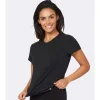 Boody Shirts*T-shirt Dames met ronde hals - zwart