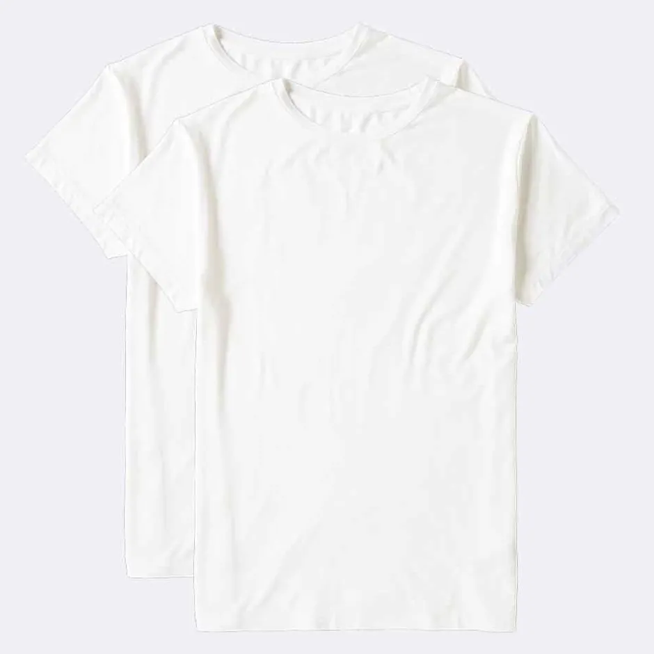 Boody Shirts*T-shirt Dames met ronde hals - wit