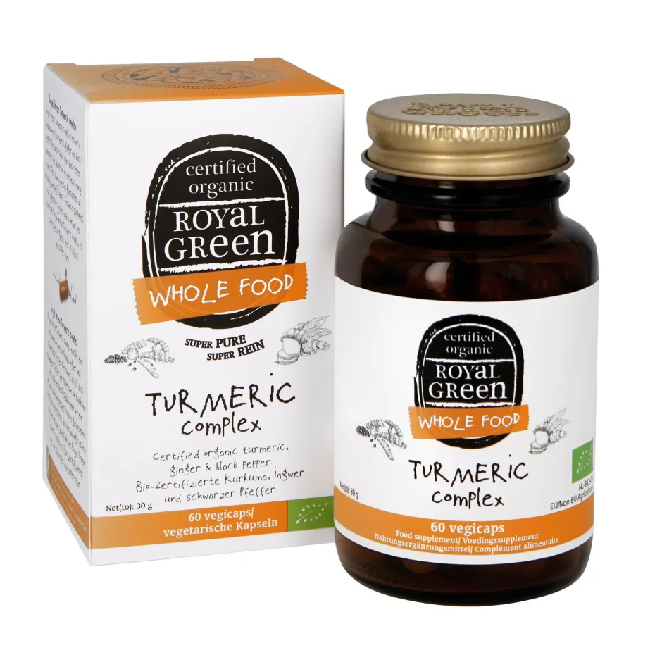 Royal Green Weerstand | Overige Vitamines*Turmeric Complex BIO (Kurkuma) - 60 vegicapsules