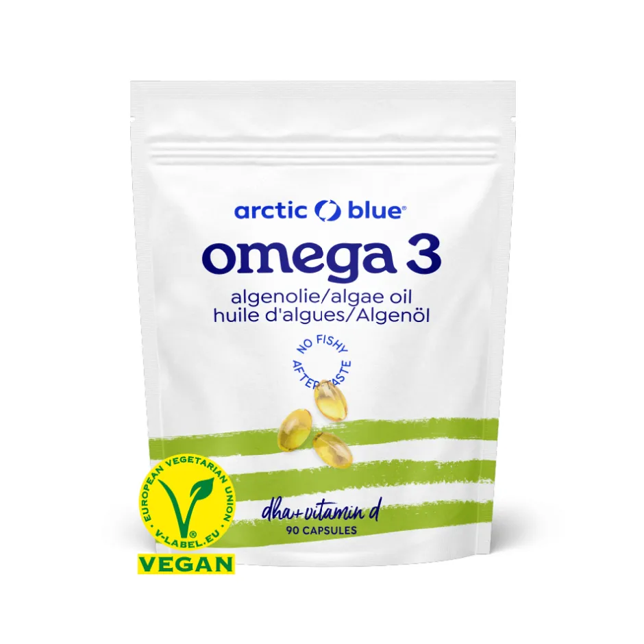 Arctic Blue Ogen | Hart & Bloedvaten*Vegan Algenolie met Vitamine D3 - 90 capsules