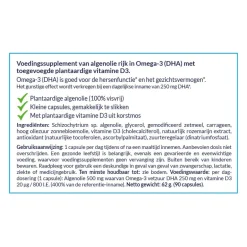 Arctic Blue Ogen | Hart & Bloedvaten*Vegan Algenolie met Vitamine D3 - 90 capsules