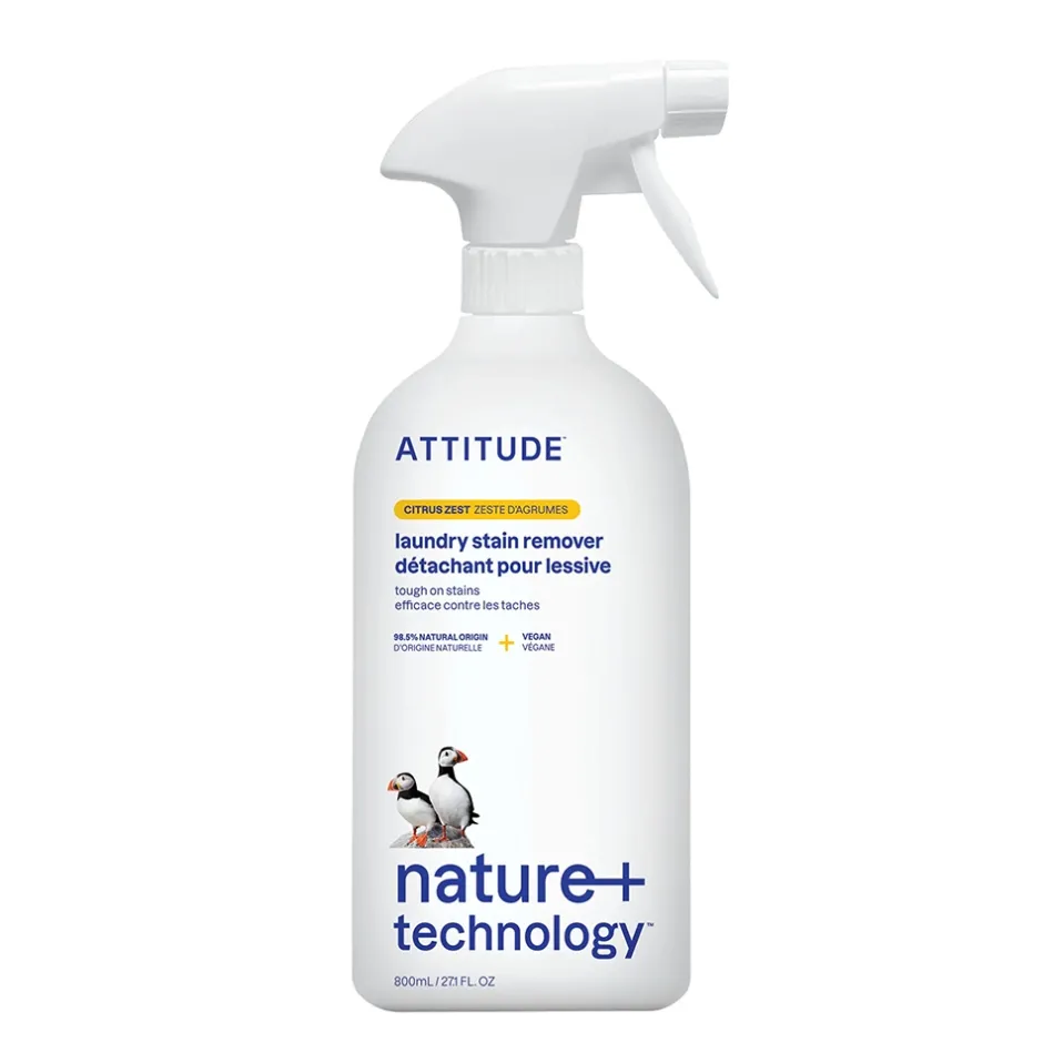 ATTITUDE Wasmachine En Vaatwasser*Vlekkenverwijderaar - Spray - Citrus Zest - 800ml