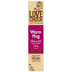 Lovechock Chocolade | Snacks*WARM HUG - Cherry Chili - 40 g - BIO