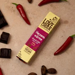 Lovechock Chocolade | Snacks*WARM HUG - Cherry Chili - 40 g - BIO