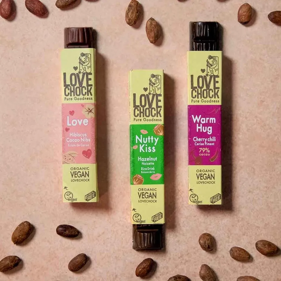 Lovechock Chocolade | Snacks*WARM HUG - Cherry Chili - 40 g - BIO