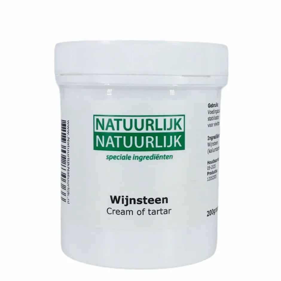NatuurlijkNatuurlijk Paleo Aip | Rijsmiddelen*Wijnsteen Cream of Tartar - 200g