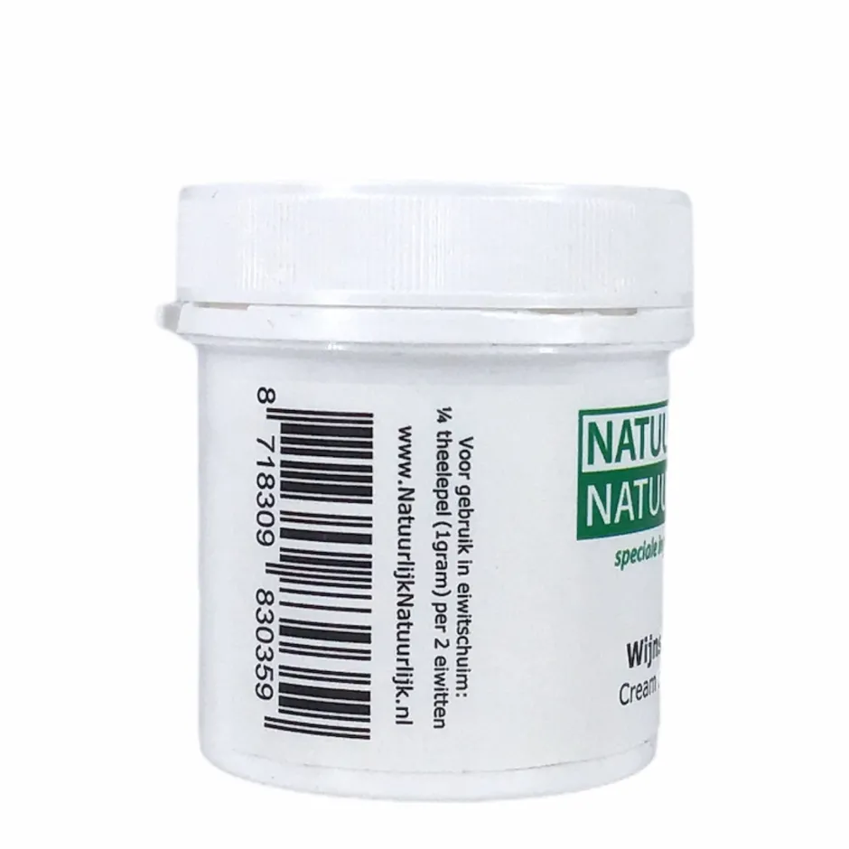 NatuurlijkNatuurlijk Paleo Aip | Rijsmiddelen*Wijnsteen Cream of Tartar - 80g