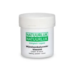 NatuurlijkNatuurlijk Rijsmiddelen*Wijnsteenbakpoeder Klassiek - 80g - BIO