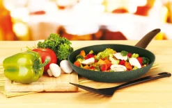 Natura Induction Wokpan Zonder Teflon*Wokpan 28cm met hout-look greep - VegeTek
