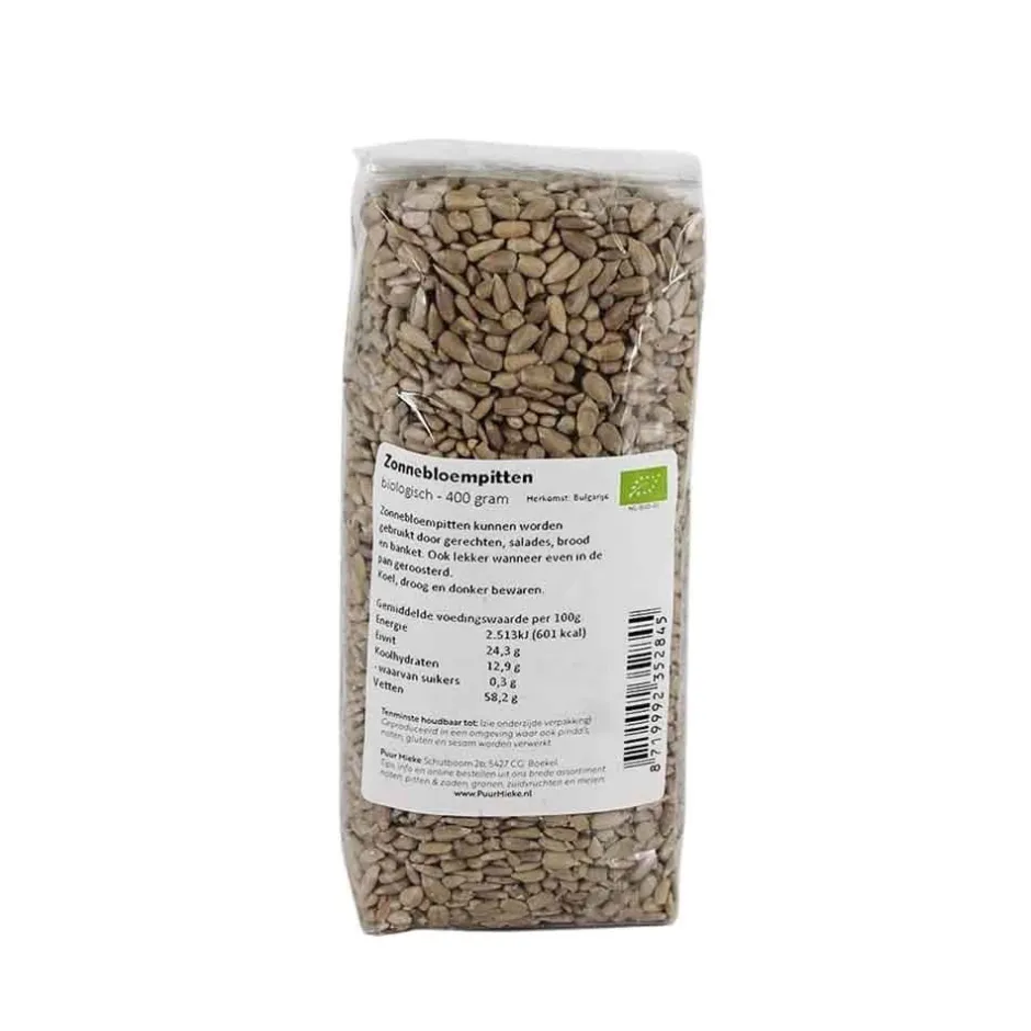 Puur Mieke Zaden | Biologische Zaden En Pitten*Zonnebloempitten - 400g - BIO